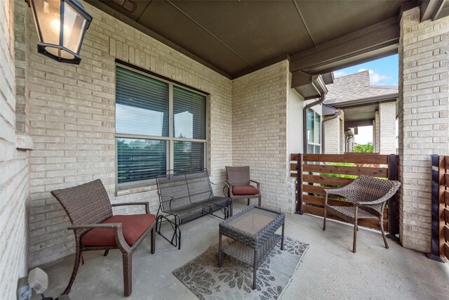 view of balcony