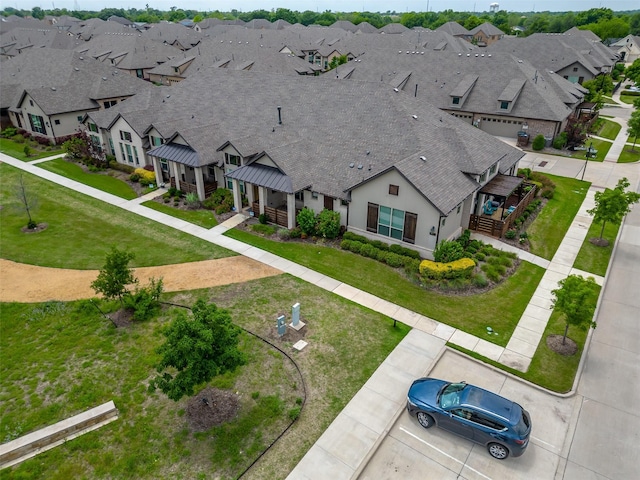 bird's eye view featuring a residential view