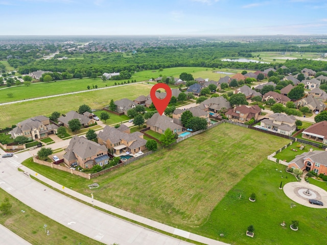 bird's eye view featuring a residential view