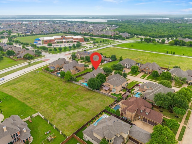 birds eye view of property featuring a residential view