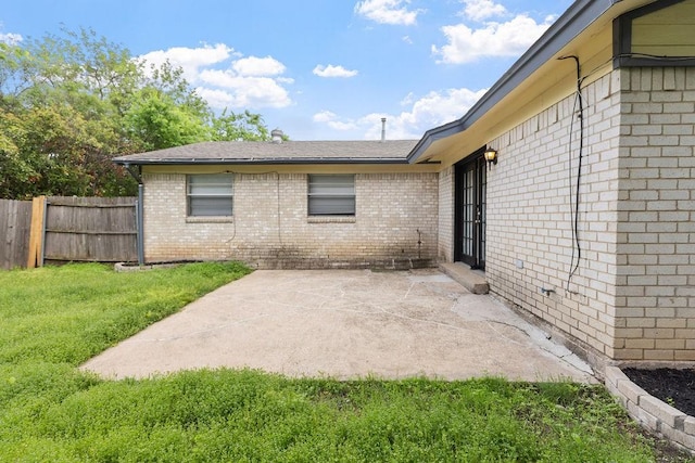 view of patio / terrace with fence