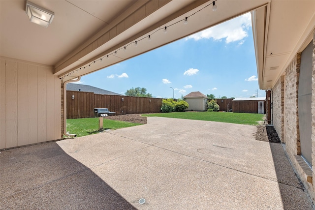 view of patio / terrace featuring a fenced backyard