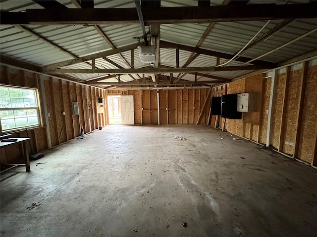 misc room featuring a garage