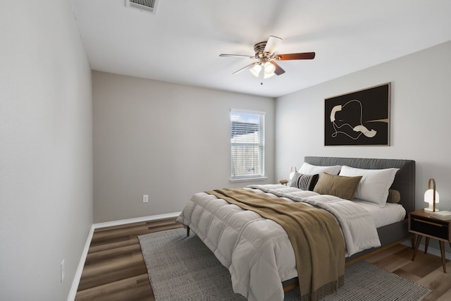 2050 Enchanted Rock Dr, Forney, TX 75126 - bedroom featuring wood finished floors, baseboards, and ceiling fan