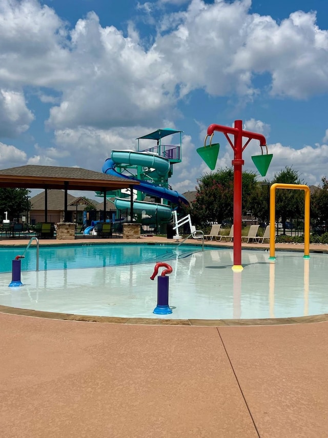 3900 Fordham St, Frisco, TX 75036 - pool featuring a water slide