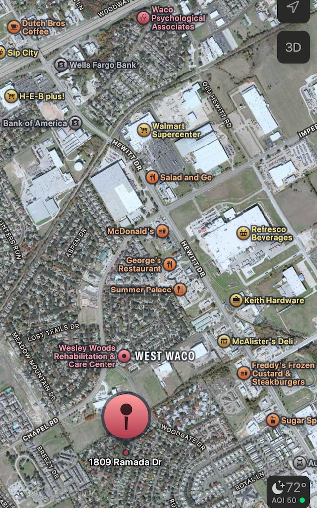 1809 Ramada Dr, Waco, TX 76712 - map / location