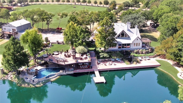 11588 Wild Rose Ln, Anna, TX 75409 - birds eye view of property with a water view