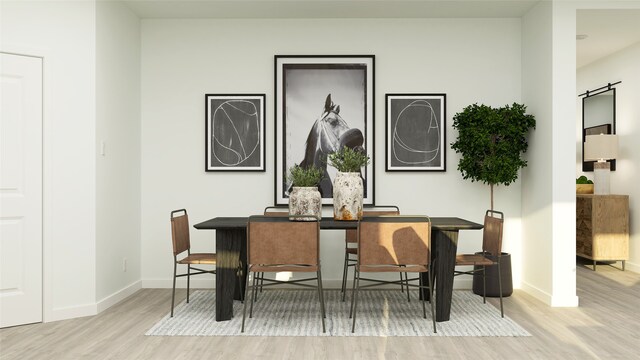 457 Ridge Dr, Justin, TX 76247 - dining area featuring wood finished floors and baseboards