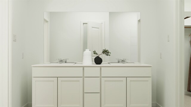 457 Ridge Dr, Justin, TX 76247 - bathroom featuring double vanity and a sink