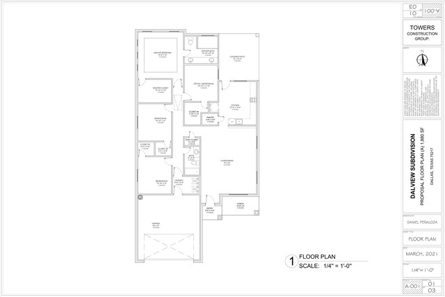 10185 Budtime Ln, Dallas, TX 75217 - floor plan / room layout