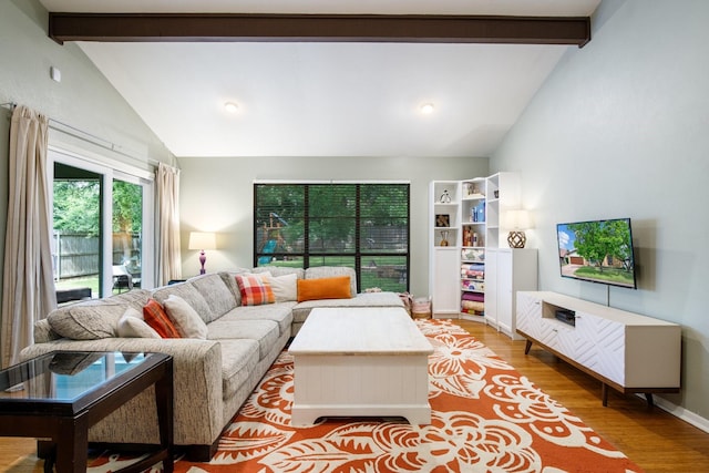 2403 Leslie St, Denton, TX 76205 - living room featuring wood finished floors and baseboards