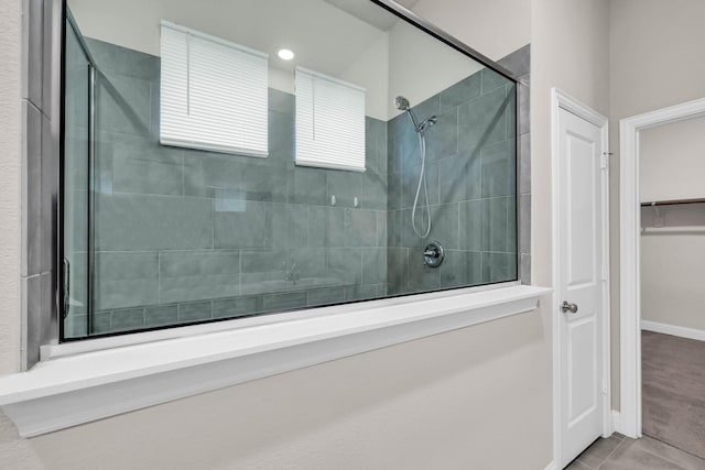 full bath with walk in shower