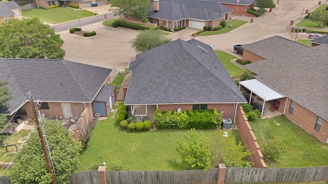 drone / aerial view featuring a residential view