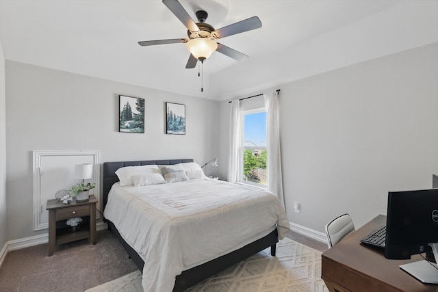 1146 Berrydale Dr, Northlake, TX 76226 - bedroom with light carpet, ceiling fan, and a desk