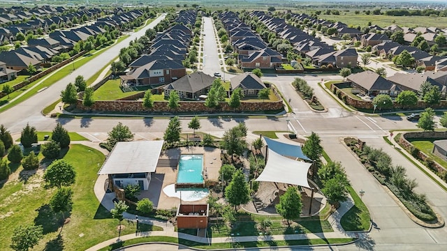 1146 Berrydale Dr, Northlake, TX 76226 - aerial perspective of suburban area featuring a pool