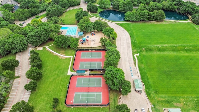 619 Uvalde Ct, Allen, TX 75013 - bird's eye view with a water view