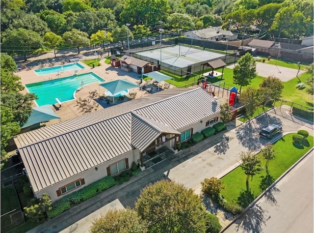 drone / aerial view