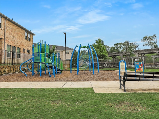1267 Casselberry Dr, Flower Mound, TX 75028 - community play area featuring a yard and fence