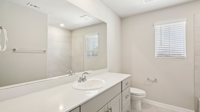 418 Ezra Ln, Mckinney, TX 75069 - bathroom featuring vanity and a tile shower