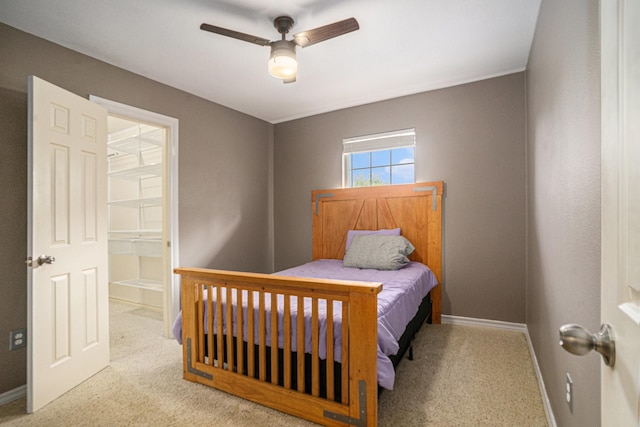 7324 Old Mill Run, Fort Worth, TX 76133 - carpeted bedroom featuring baseboards and a ceiling fan
