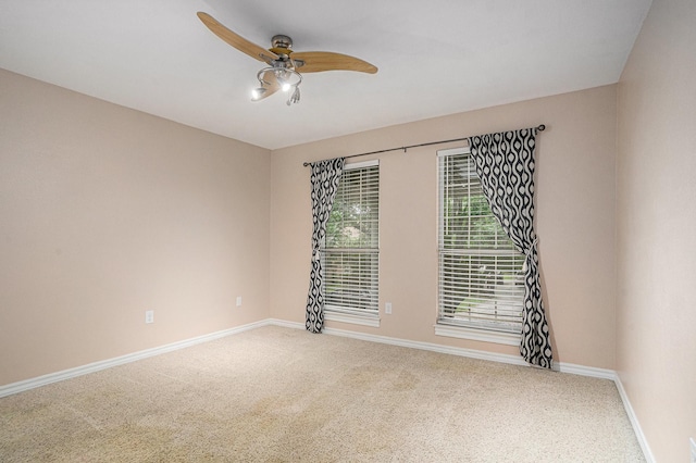 7324 Old Mill Run, Fort Worth, TX 76133 - carpeted spare room featuring baseboards and ceiling fan