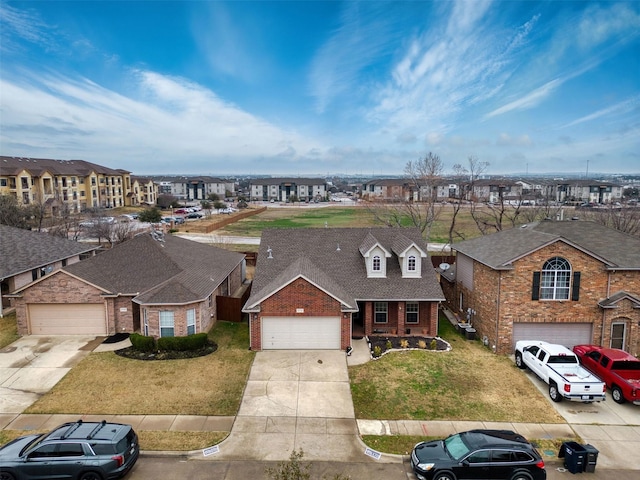 bird's eye view featuring a residential view