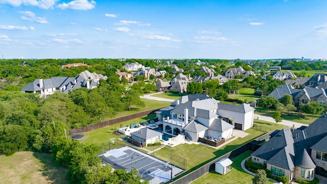 birds eye view of property featuring a residential view