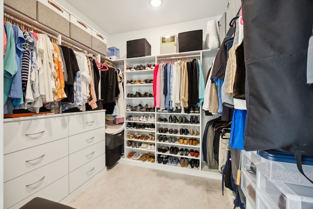 8218 Laflin Ln, Dallas, TX 75231 - spacious closet with tile patterned flooring