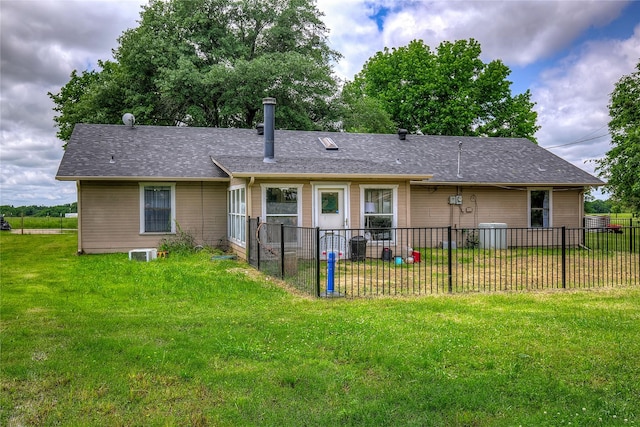 1829 County Road 1103, Sulphur Springs, TX 75482 - back of house with a shingled roof and central air condition unit