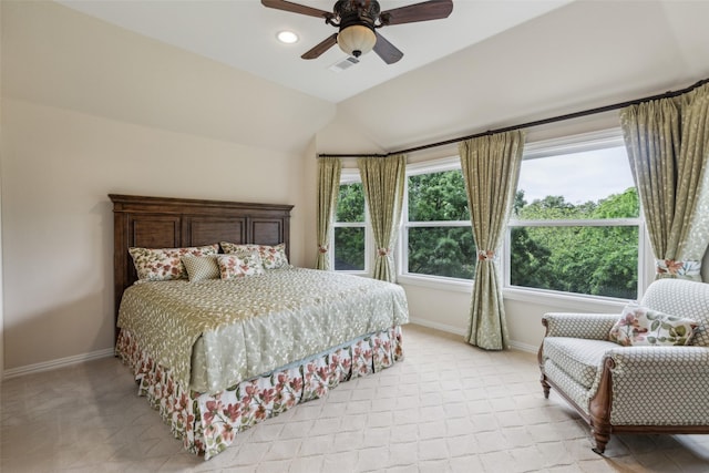 7307 Stallion Cir, Flower Mound, TX 75022 - bedroom featuring visible vents, recessed lighting, baseboards, and ceiling fan