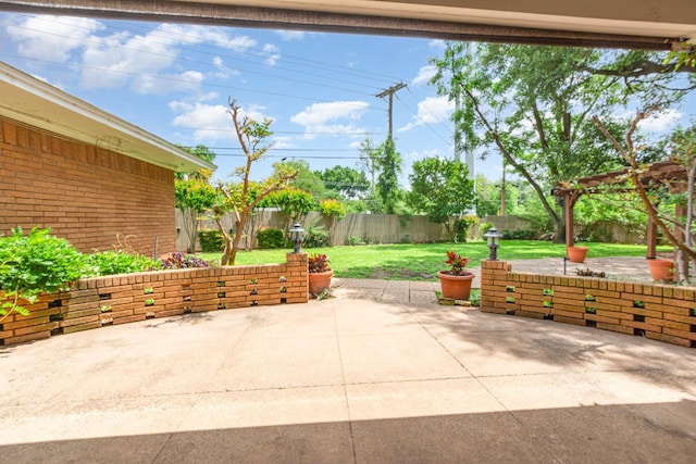 view of patio / terrace with a fenced backyard