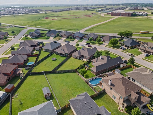 bird's eye view featuring a residential view