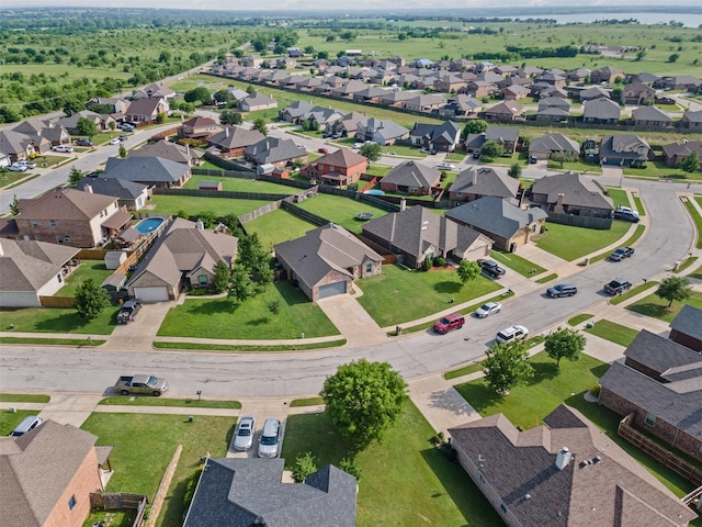 bird's eye view featuring a residential view
