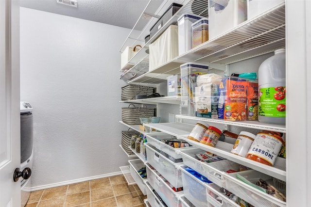 view of storage area