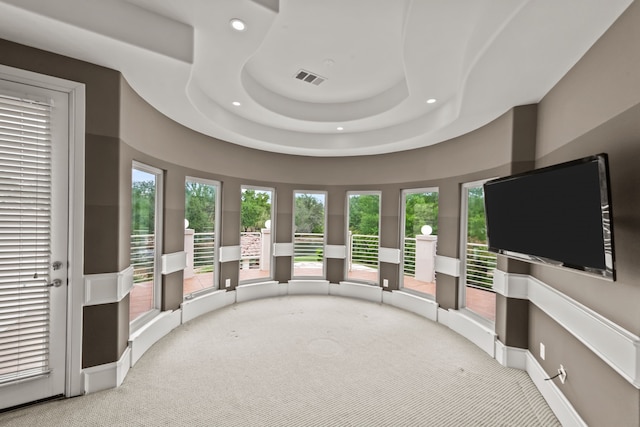 interior space featuring visible vents