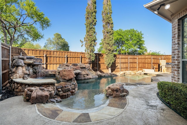 1374 Deer Lake Dr, Frisco, TX 75036 - view of swimming pool with a fenced backyard