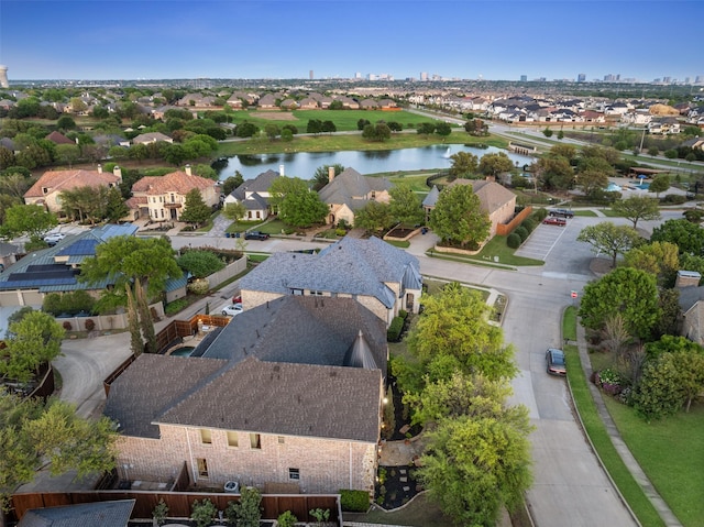 1374 Deer Lake Dr, Frisco, TX 75036 - aerial view of residential area with a nearby body of water