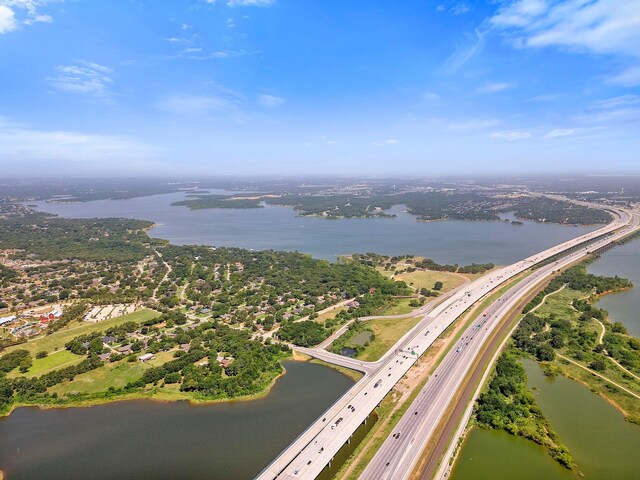 13165 Yellowstone Way, Providence Village, TX 76227 - aerial view of property's location with a major roadway and a nearby body of water