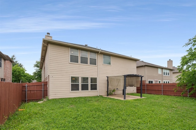 13140 Fencerow Rd, Fort Worth, TX 76244 - back of property featuring a fenced backyard, a yard, and a patio area
