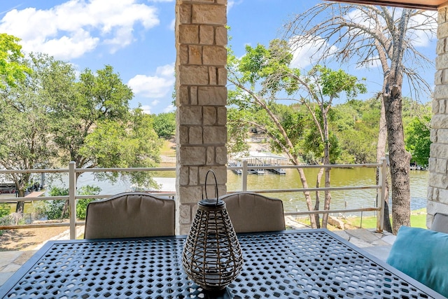 6107 Grande Cove Ct, Granbury, TX 76049 - exterior space with a water view