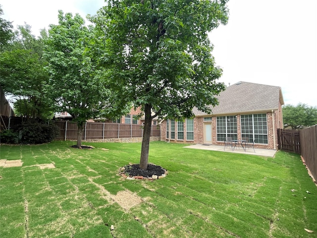 3617 Timothy Dr, Flower Mound, TX 75022 - view of yard with a patio area and a fenced backyard
