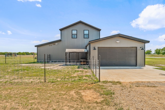 1400 Lacy Dr, Lipan, TX 76462 - view of front of property featuring fence, concrete driveway, and an attached garage