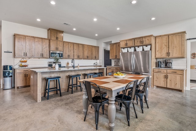 1400 Lacy Dr, Lipan, TX 76462 - dining area featuring finished concrete flooring and recessed lighting