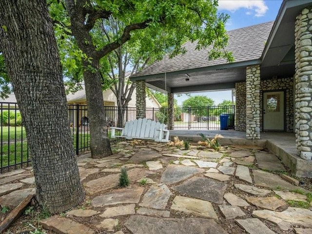 8313 Jonquil Dr, Waco, TX 76708 - view of patio with fence