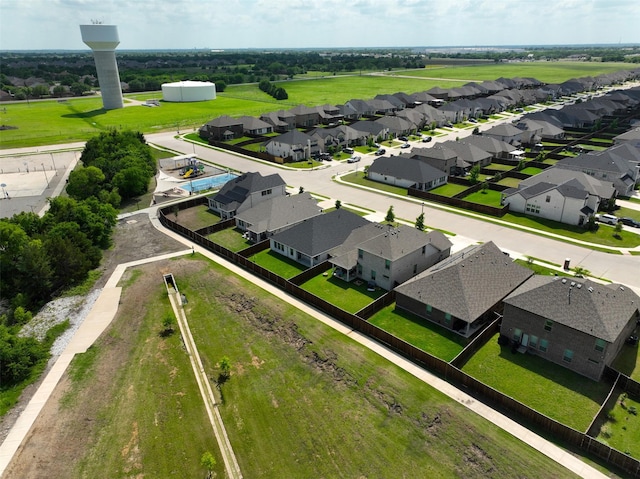 drone / aerial view with a residential view