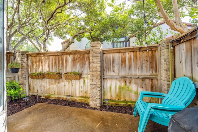 exterior space with fence