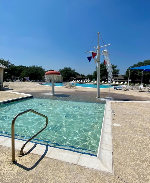 exterior space with a community pool
