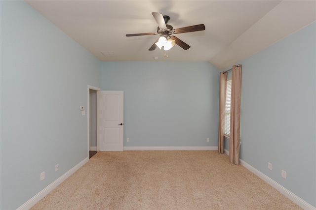 3017 Bella Lago Dr, Denton, TX 76210 - unfurnished room with baseboards, ceiling fan, and light colored carpet