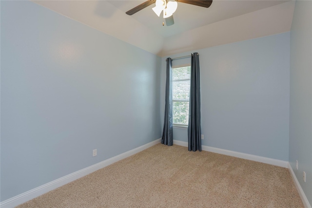 3017 Bella Lago Dr, Denton, TX 76210 - unfurnished room featuring ceiling fan, light colored carpet, and baseboards