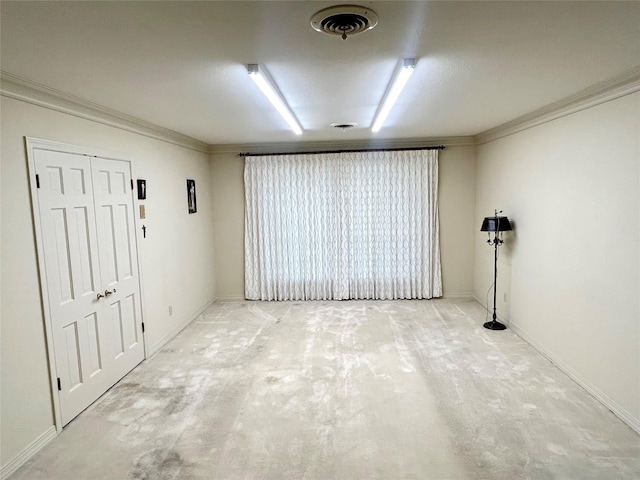 6114 Verona Ln, Shreveport, LA 71105 - spare room with crown molding and concrete flooring